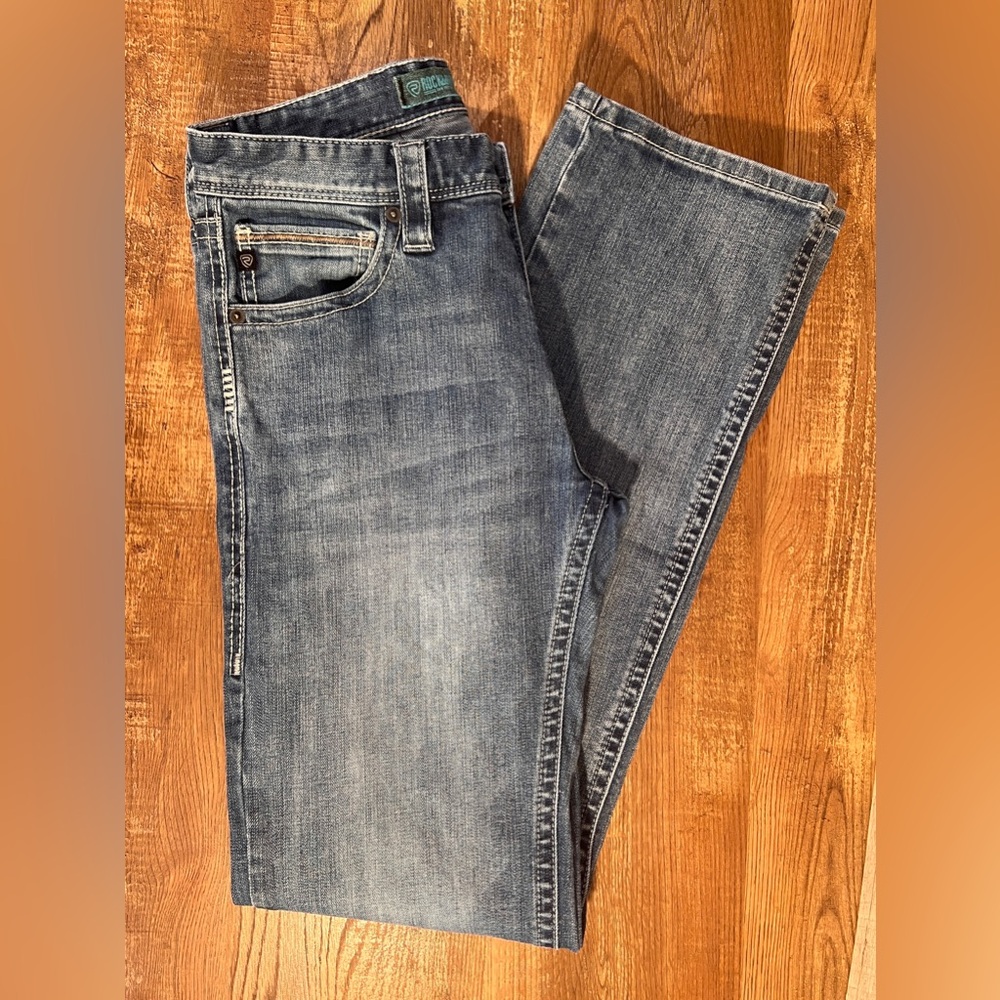 Rock & Roll Denim Revolver Straight Slim Fit Straight Mens Jeans 29x34 - Picture 3 of 10